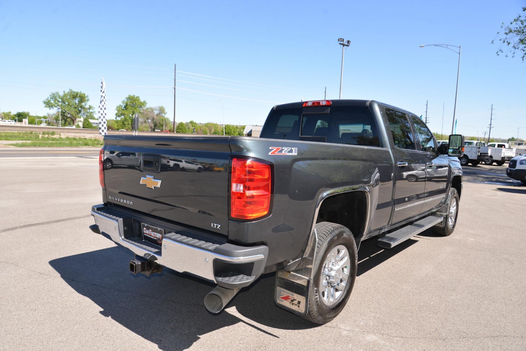 2017 Gray /Gray Leather Chevrolet Silverado 2500HD LTZ (1GC1KWEY6HF) with an 6.6 Duramax Diesel engine, Allison HD 6 speed automatic transmission, located at 4562 State Avenue, Billings, MT, 59101, (406) 896-9833, 45.769516, -108.526772 - Photo #2